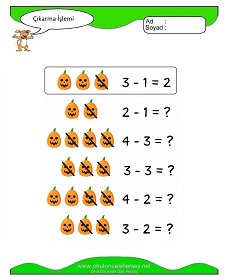 Çıkarma İşlemi Çalışma Sayfaları